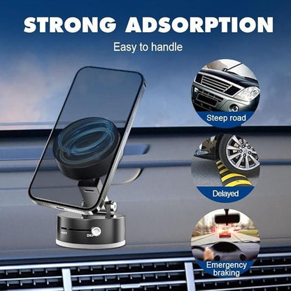 GripDock™ – 360° Magnetic Suction Phone Holder