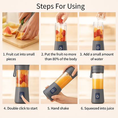 FreshFusion™ Portable Electric USB Juicer